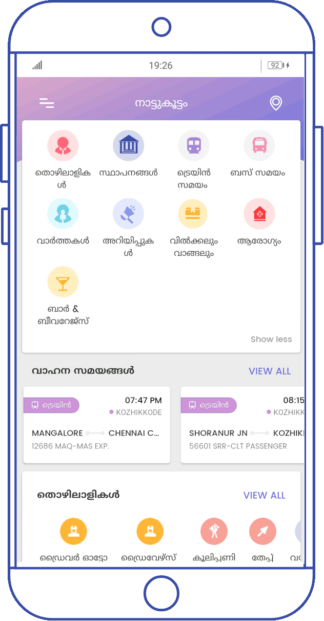 Nattukoottam Dashboard